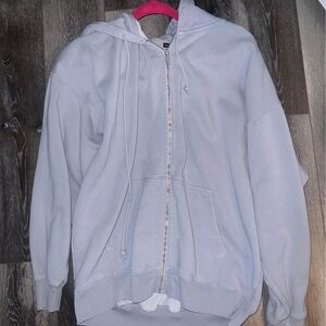 Brandy Melville Oversized Zip-Up Hoodie